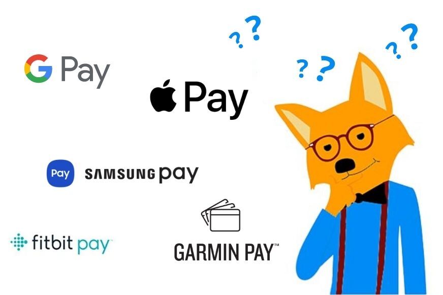 Различные поставщики платежных услуг для бесконтактной оплаты с помощью NFC на смарт-часах.